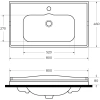 раковина 80x46 cezares giubileo czr-elt-80-lvb