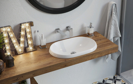 раковина полувстраиваемая excellent lupio 60 ceac.3818.600.wh белая
