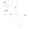 смеситель для душа lemark luna lm4123c хром с внутренней частью,