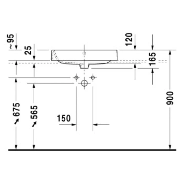 накладная раковина в ванную duravit happy d.2 2314600000