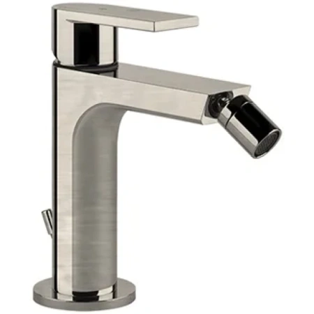 Смеситель Gessi Via Manzoni 38608#149 для биде, с донным клапаном, цвет Finox