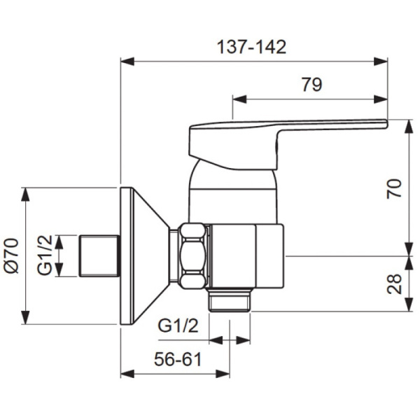 смеситель для душа vidima logik ba278aa