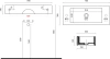 раковина накладная galassia plus design 6036s 75x30