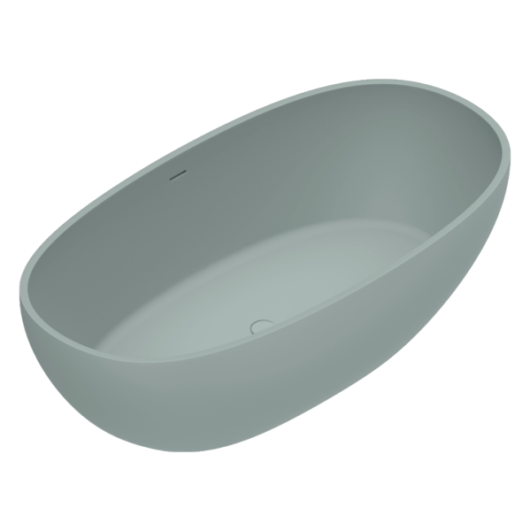 ванна catalano solid 7239020028 из искуственного камня, отдельностоящая 176x91 см, solidtech, acqua satinato