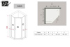 душевой уголок black&white stellar wind s305-100х100 профиль серебристый хром стекло прозрачное