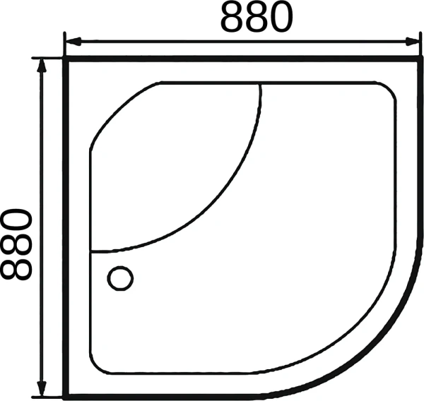 душевой поддон wemor c 10000002426 90×90x44 см,белый