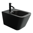 Биде Ceramicanova Metric CN3008MB подвесное, черное матовое