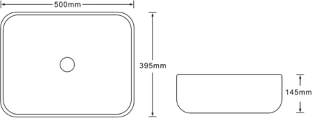 раковина 50x39,5 см santiline sl-7025