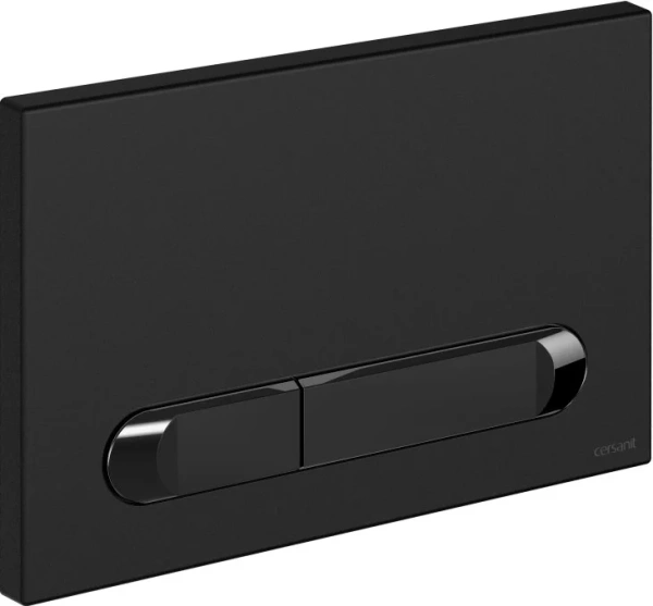 кнопка смыва для инсталляции cersanit estetica 64112 для унитаза, пластик, цвет матовый черный