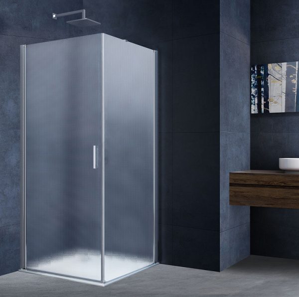 душевой уголок vincea alpha 90×90 vsr-3alp9090mt профиль хром, стекло текстурное