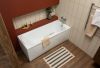 акриловая ванна aquanet roma 00205375 170x70 см, с каркасом, цвет белый
