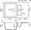 мойка кухонная omoikiri sakaime 78-2-sa бежевая