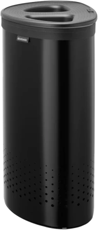 корзина для белья brabantia 242366 матовая черная