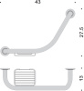 поручень для ванны colombo design universal в9722