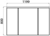 зеркальный шкаф акватон брук 120 со светильником 1a200802bc010