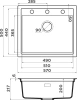 мойка кухонная omoikiri sintesi 57 графит