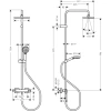 душевая система hansgrohe vernis shape showerpipe 230 1jet ecosmart 26097000