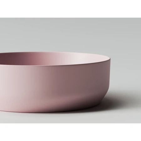 раковина ceramicanova element cn6022mp накладная, ø39 см, розовая матовая
