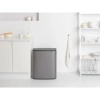 мусорное ведро brabantia bo touch bin 223068 60 л, платиновое
