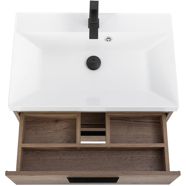тумба под раковину belbagno aurora 70 aurora-700-2c-so-rt подвесная rovere tabacco