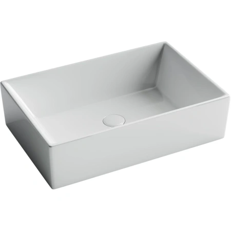 раковина ceramicanova element cn5013 накладная, 59x39 см, белая