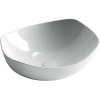 раковина ceramicanova element cn5017 накладная, 42x38.5 см, белая