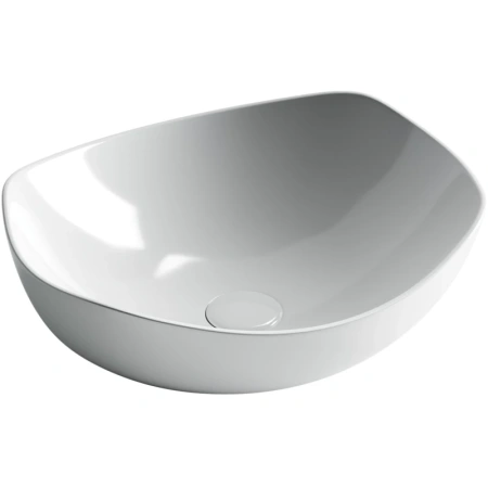 раковина ceramicanova element cn5017 накладная, 42x38.5 см, белая