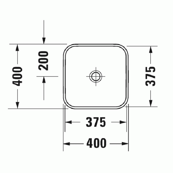 раковина встраиваемая duravit happy d.2 plus 23594013001 40x40 см, wondergliss, цвет черный матовый