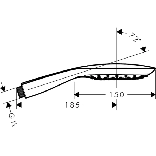 ручной душ 150 3jet hansgrohe puravida 28557000