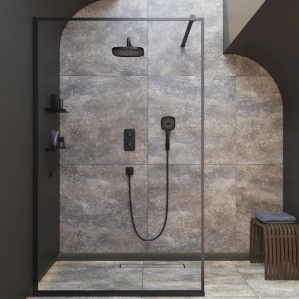 лейка для душа iddis spahome spa3fsbi18, цвет черный.
