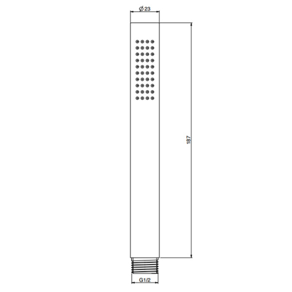 fima carlo frattini spillo steel ручной душ, цвет: inox