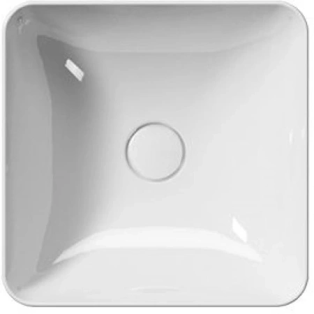 раковина gsi nubes 903811 накладная, 38x38 см, bianco lucido (белый глянец)