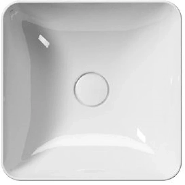 раковина gsi nubes 903811 накладная, 38x38 см, bianco lucido (белый глянец)
