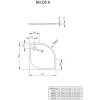 акриловый поддон 90x90 см radaway delos a sda0909-01
