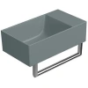 Раковина GSI Kube X 9484004 накладная, 40x23 см, Agave opaco (Зеленый матовый)