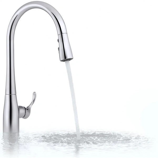 смеситель для кухни jacob delafon simplice 596d-cp, хром