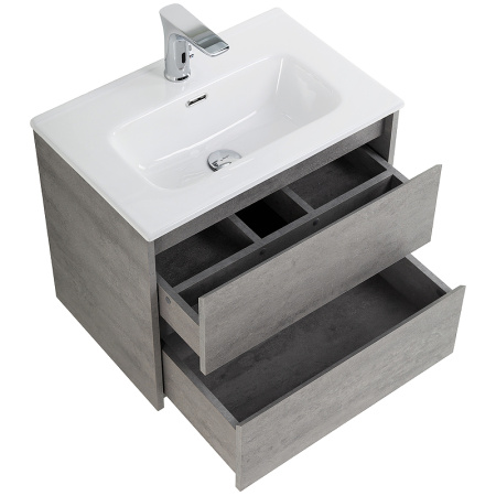 тумба под раковину belbagno kraft kraft 39-500/390-2c-so-cg, цвет серый.