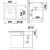 кухонная мойка blanco dalago 45-f кофе 517171
