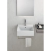 раковина gsi kube x 9485111 подвесная, 45x35 см, bianco lucido (белый глянец)