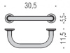 поручень для ванны colombo design universal в9720