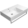 Раковина GSI Kube X 9456111 подвесная, 80x47 см, Bianco lucido (Белый глянец)
