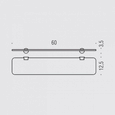 полка colombo design plus w4916.bm белый матовый