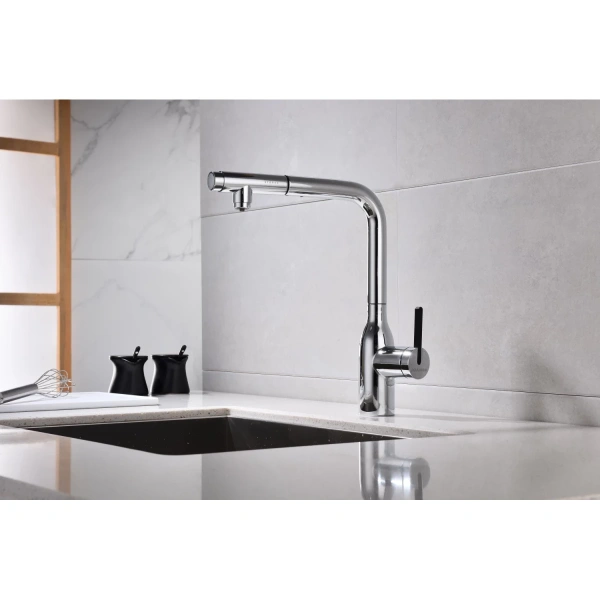 смеситель для кухни с подключением к фильтру paulmark viper vi213105-cr, цвет хром