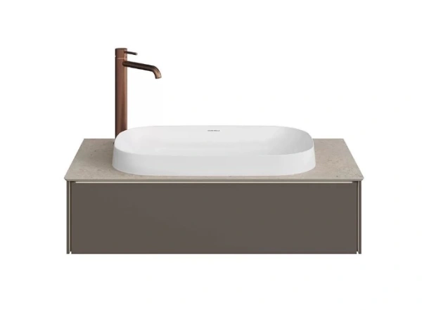 тумба под раковину kerama marazzi magica 90 подвесная, вечерний серый матовый ma.90.1\egr.m