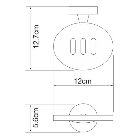 мыльница wasserkraft isen k-4069 цвет хром