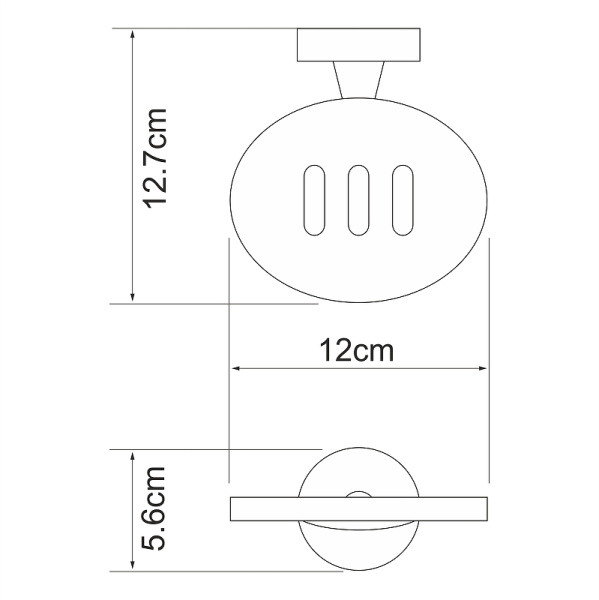 Мыльница WasserKRAFT Isen K-4069 цвет хром