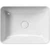 раковина gsi pura 884711 накладная, 50x38 см, bianco lucido (белый глянец)