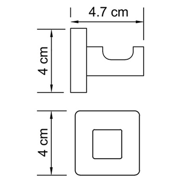 Крючок WasserKRAFT Dill K-3923 цвет хром