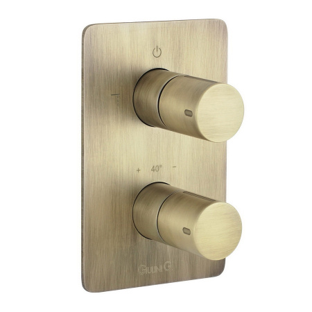 Смеситель для душа Giulini Futuro F8276BROP бронза матовый, Термостат, встраиваемый