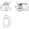 унитаз подвесной ideal standard connect air aquablade e005401